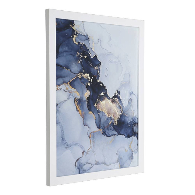 423032 Картина ROBERVAL, L330, B16, H430, пластик, стекло, белый, синий в Москве 423032 Картина ROBERVAL, L330, B16, H430, пластик, стекло, белый, синий