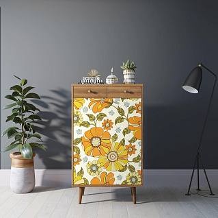 Комод "Berber" два ящика и дверки 47 принт арт BB46/Print_47