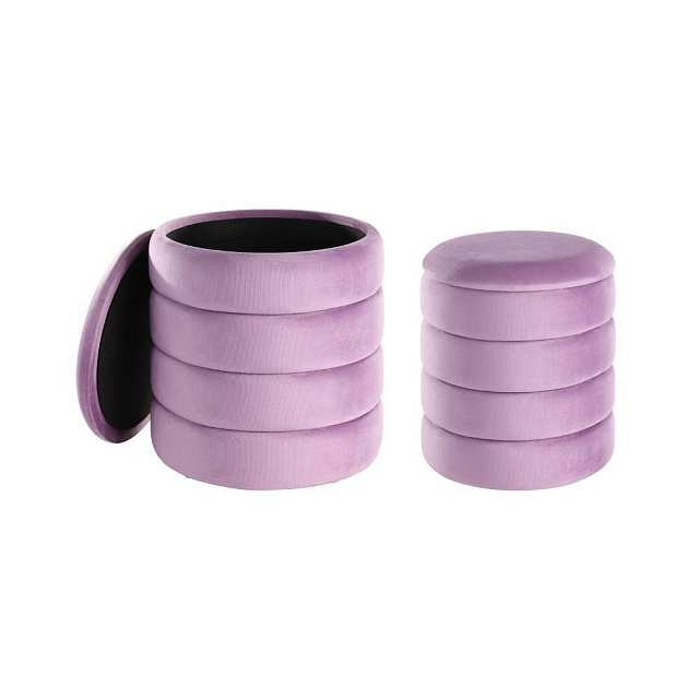 424128 Пуф AMPAHAKA (комп.из 2шт.), H445, ?400, полиэстер, фиолетовый в Москве 424128 Пуф AMPAHAKA (комп.из 2шт.), H445, ?400, полиэстер, фиолетовый