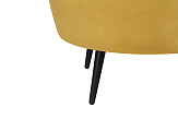 Дизайнерский диван Pearl Triple Yellow на черных ножках №6