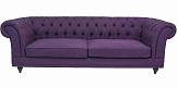 Трехместный прямой диван мягкий арт-деко Neylan фиолетовый №0
