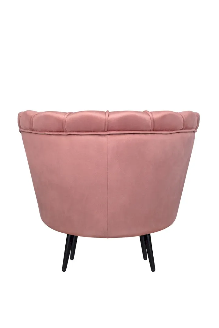 Низкое кресло ракушка Pearl Pink V3 на черных ножках в интернет-магазине в Москве Низкое кресло ракушка Pearl Pink V3 на черных ножках в интернет-магазине