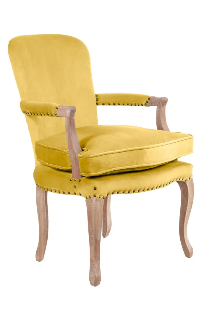 купить Мягкое полукресло с подлокотниками Anver Oak Yellow в Москве купить Мягкое полукресло с подлокотниками Anver Oak Yellow