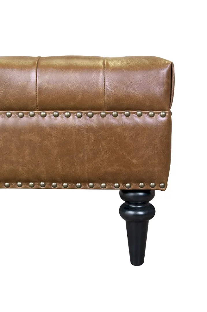 Банкетка Karo Brown leather в интернет-магазине в Москве Банкетка Karo Brown leather в интернет-магазине