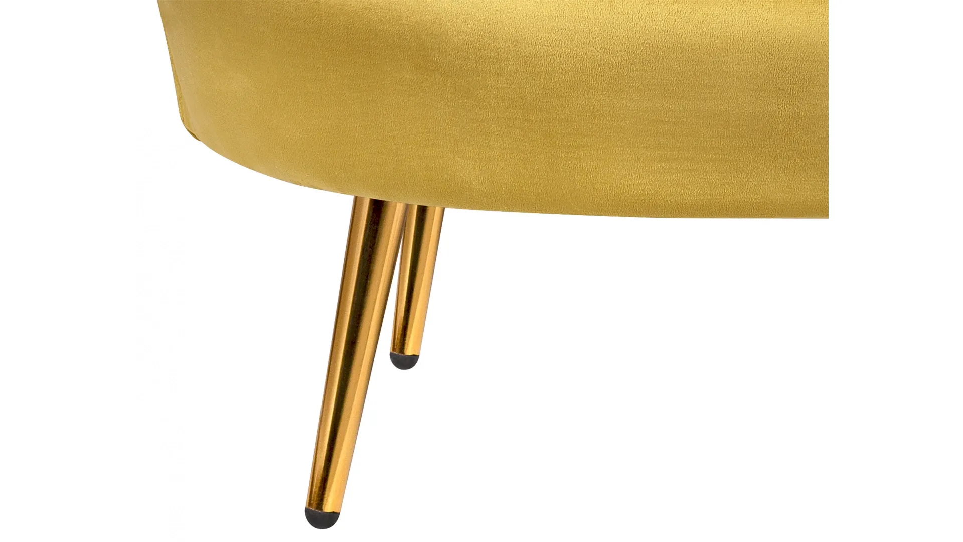 Комплект кресел и дивана ракушка Pearl Double Yellow в интерьере