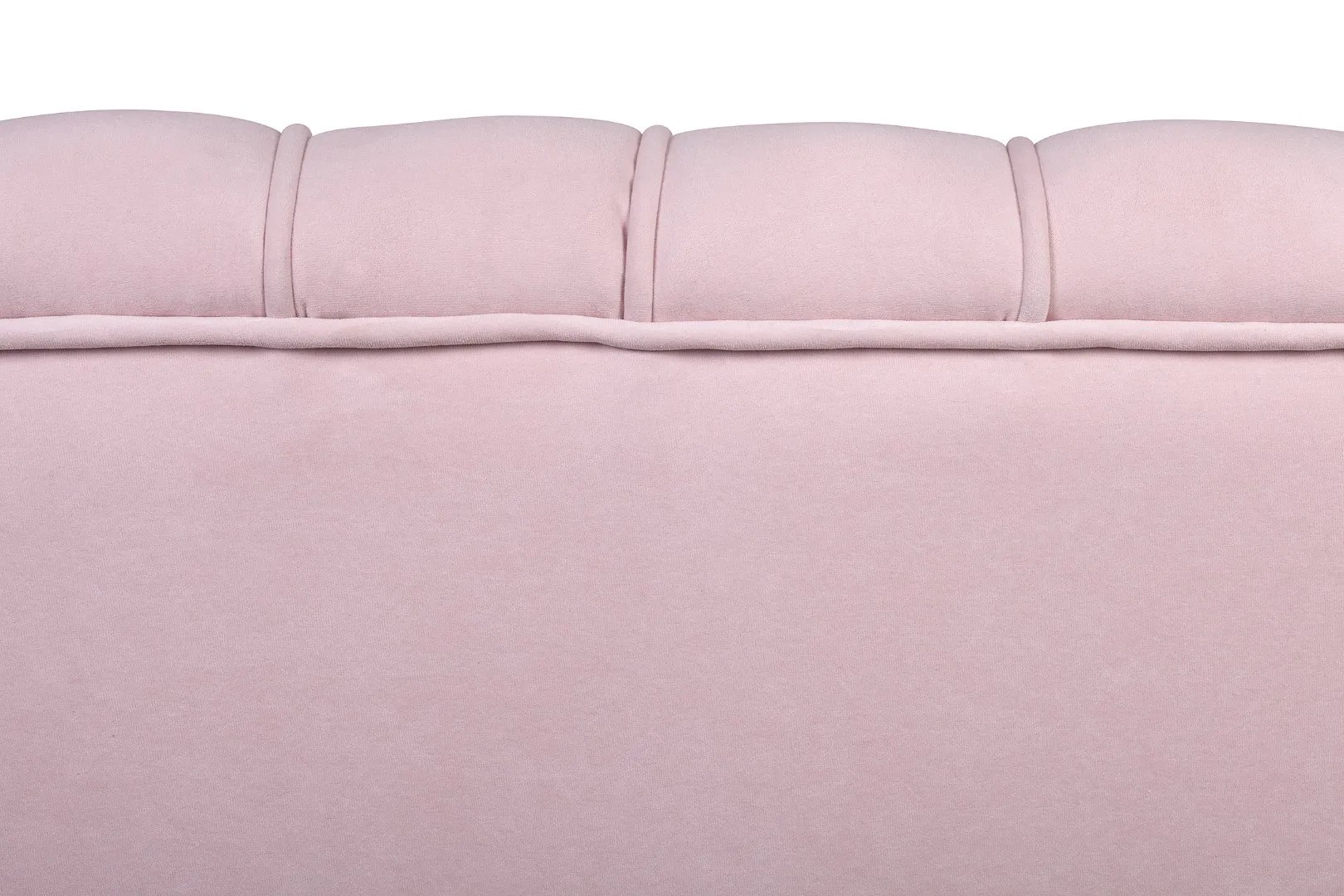 фото Диван ракушка Pearl Double Pink на черных ножках