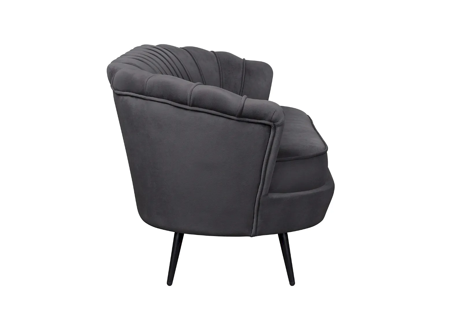 заказать Диван ракушка для гостиниц Pearl Triple Black на черных ножках в Москве заказать Диван ракушка для гостиниц Pearl Triple Black на черных ножках