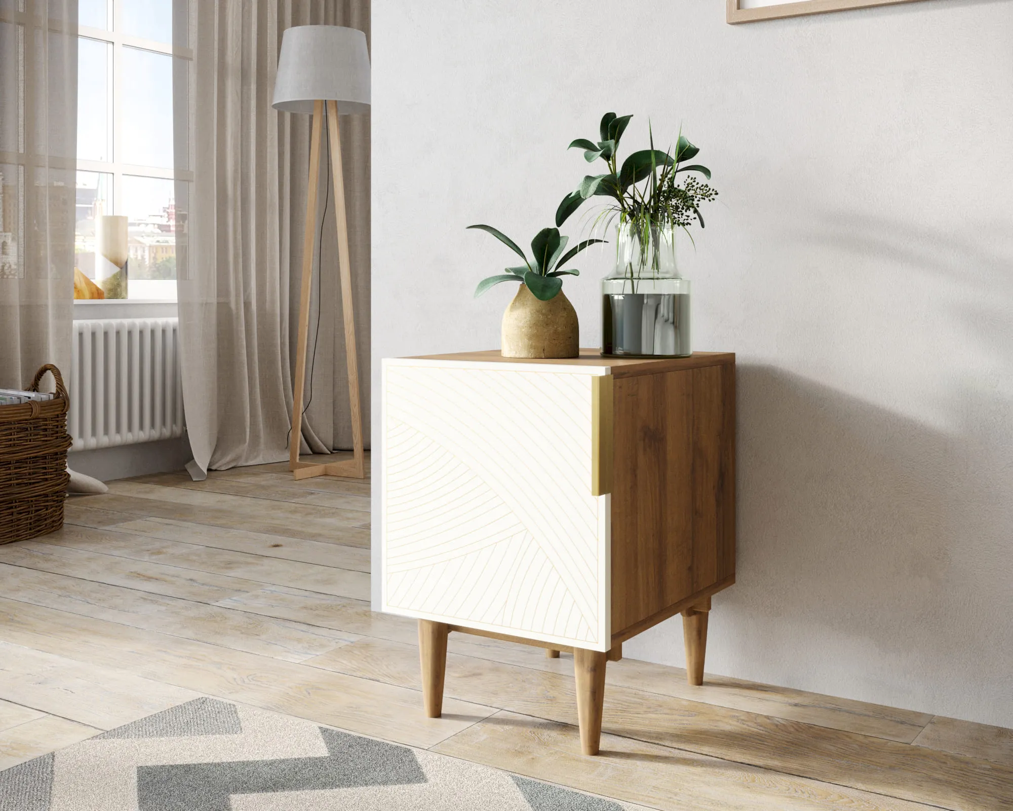 заказать Тумбочка с дверкой "Лайн (Line)" LN08/GR1/beige в Москве заказать Тумбочка с дверкой "Лайн (Line)" LN08/GR1/beige
