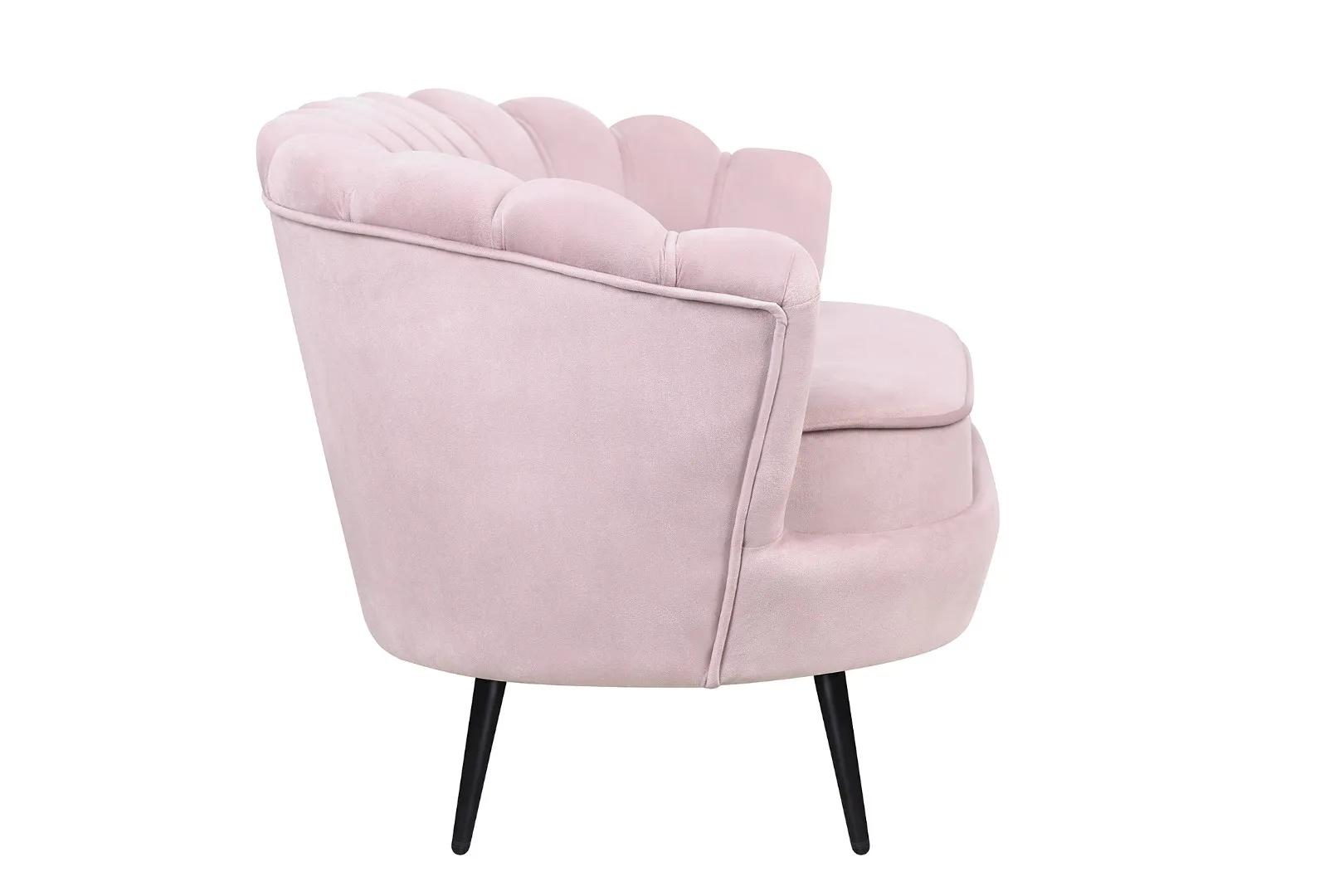 заказать Диван ракушка Pearl Double Pink на черных ножках в Москве заказать Диван ракушка Pearl Double Pink на черных ножках