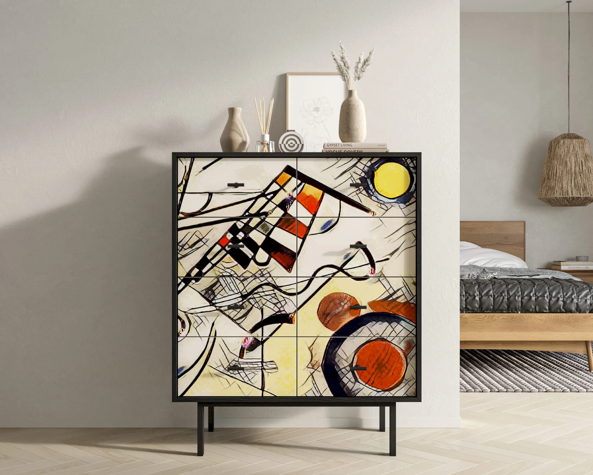 Комод на восемь ящиков "Эмерсон (Emerson)" by Kandinsky арт EM20/Print_01 в интернет-магазине в Москве Комод на восемь ящиков "Эмерсон (Emerson)" by Kandinsky арт EM20/Print_01 в интернет-магазине
