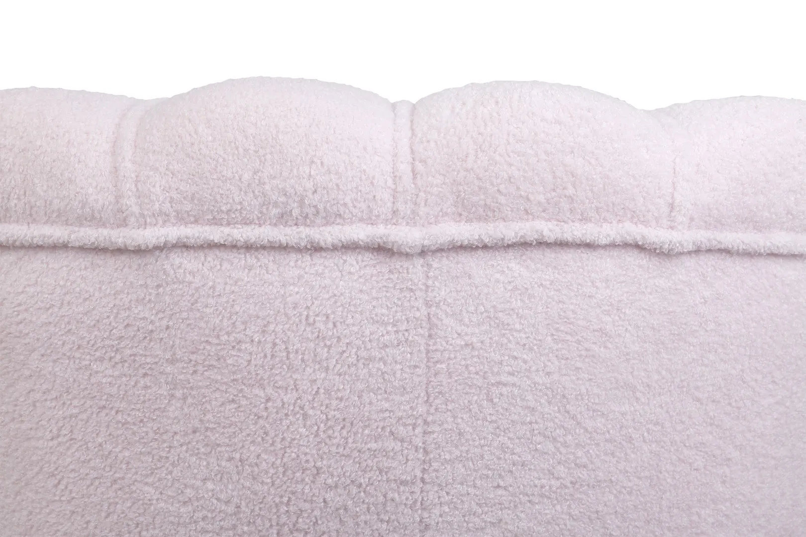 фото Низкое кресло ракушка Pearl Pink Boucle