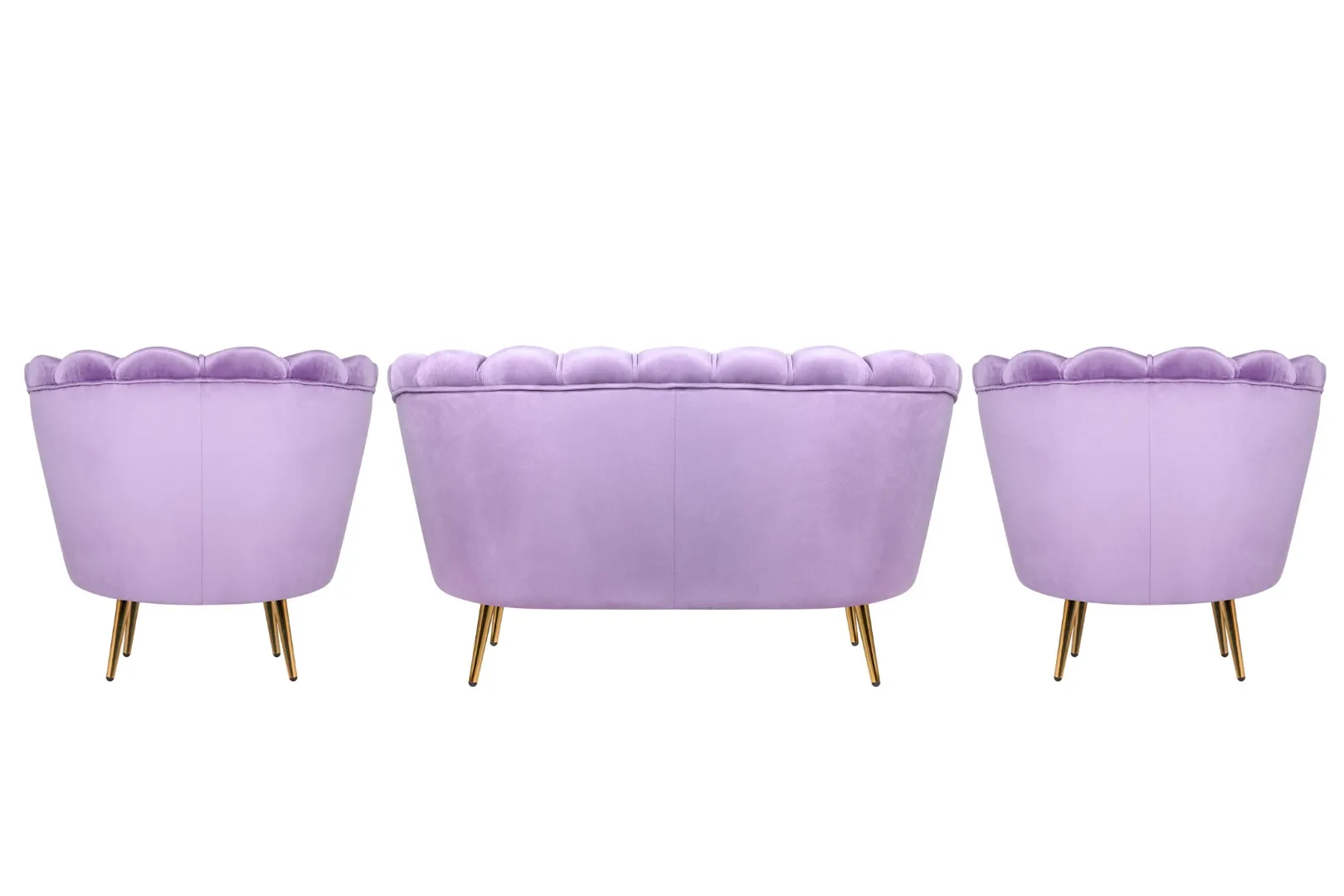 заказать Комплект кресел и дивана ракушка Pearl Double Purple в Москве заказать Комплект кресел и дивана ракушка Pearl Double Purple