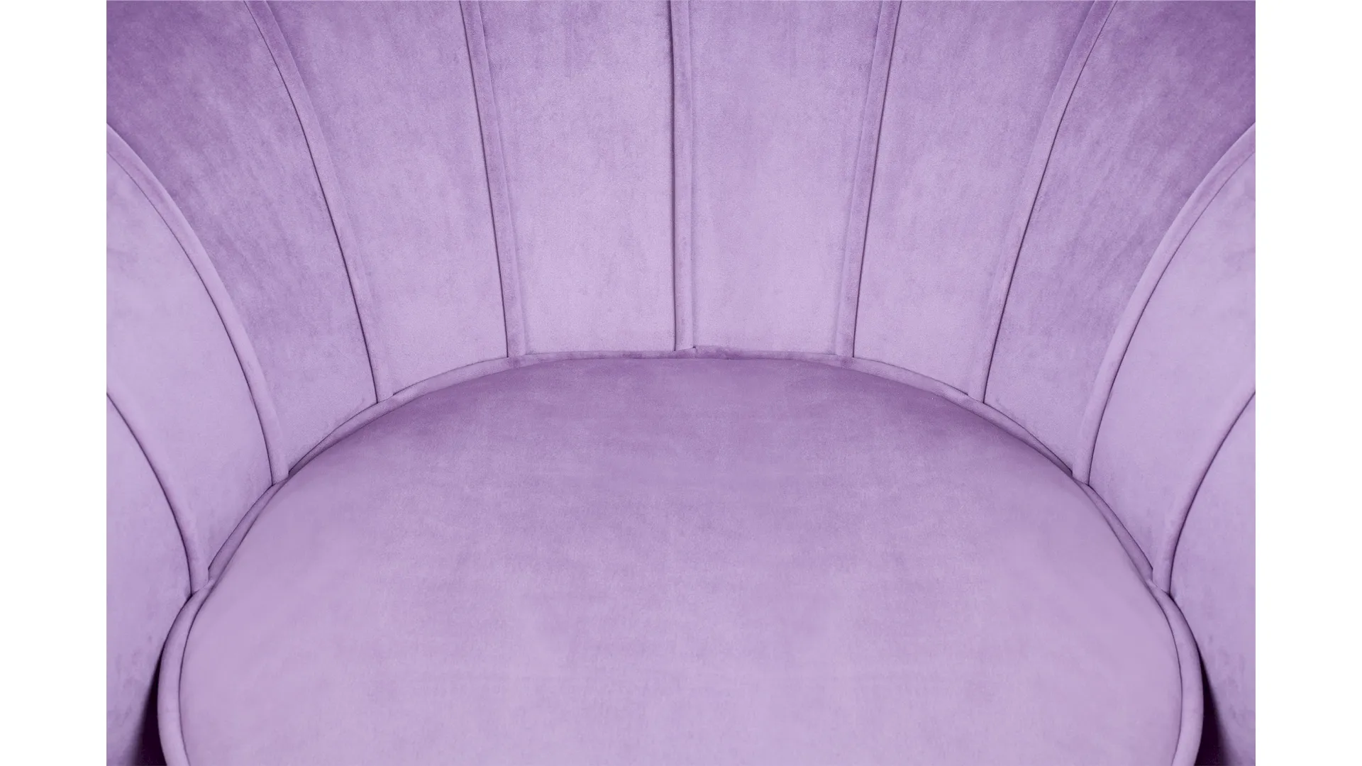 фото Кресло с пуфом ракушка Pearl Purple