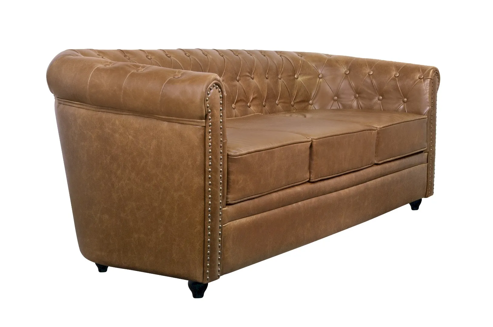 купить Кожаный диван лофт Karo Brown leather 3S в Москве купить Кожаный диван лофт Karo Brown leather 3S