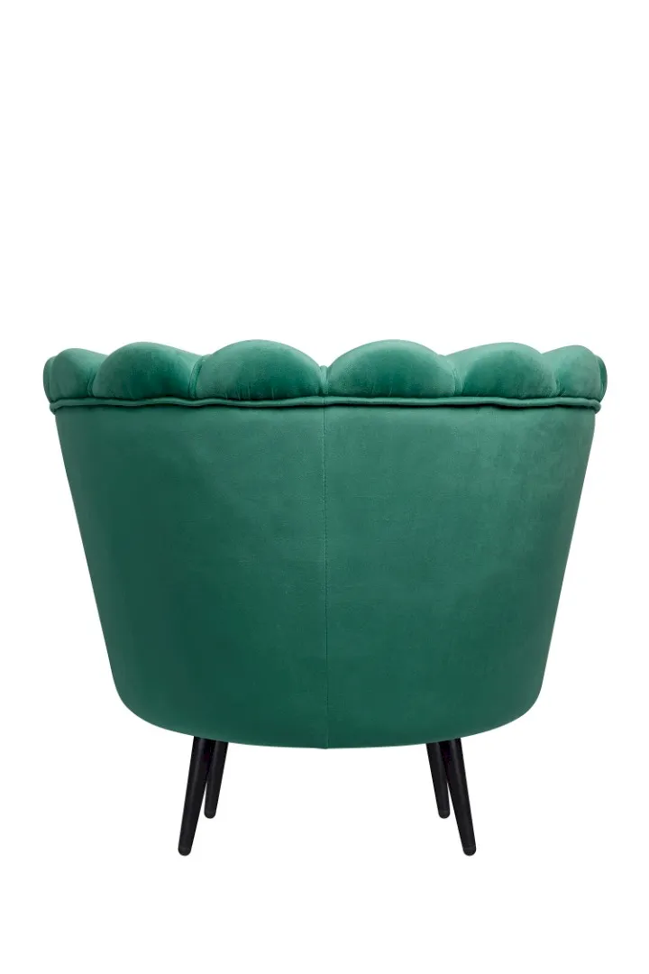 Низкое кресло ракушка Pearl Green V2 на черных ножках в интернет-магазине в Москве Низкое кресло ракушка Pearl Green V2 на черных ножках в интернет-магазине