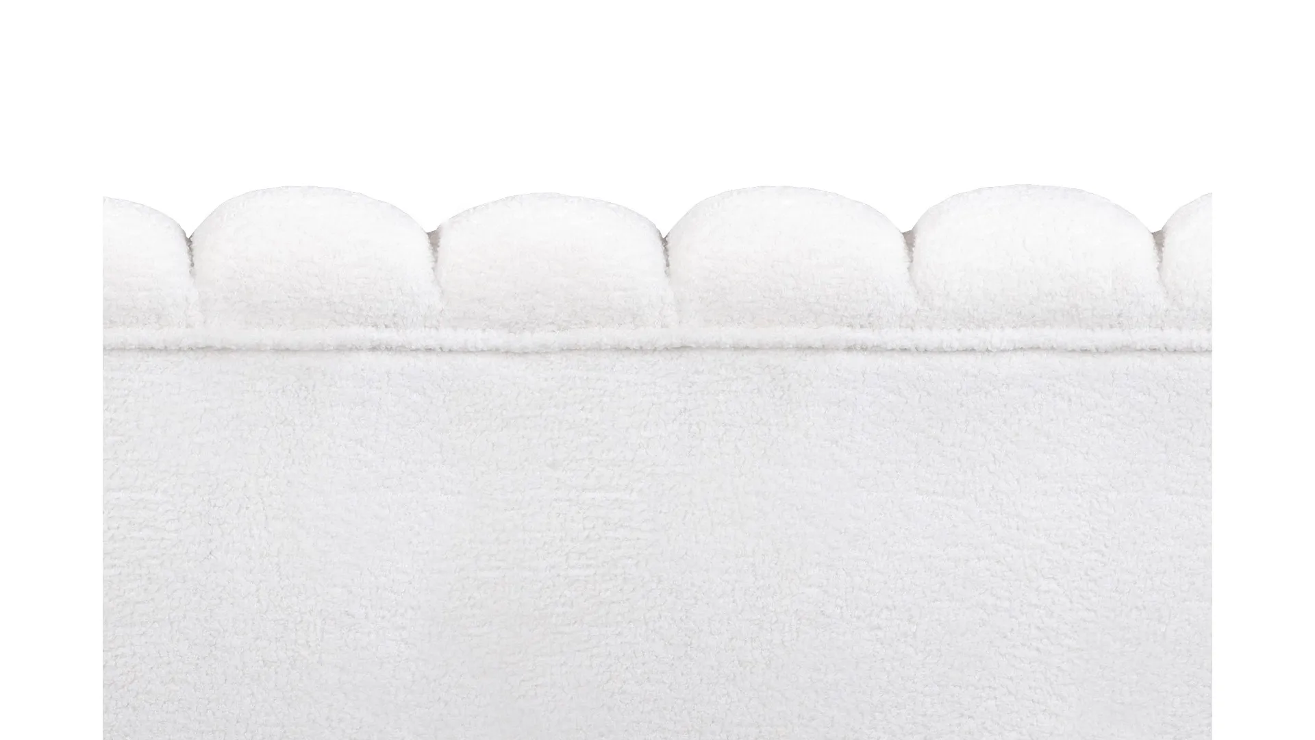 Комплект кресел и дивана ракушка Pearl Triple White Boucle в интернет-магазине