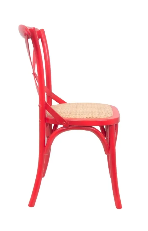 купить Стул ретро Cross Back Red в Москве купить Стул ретро Cross Back Red