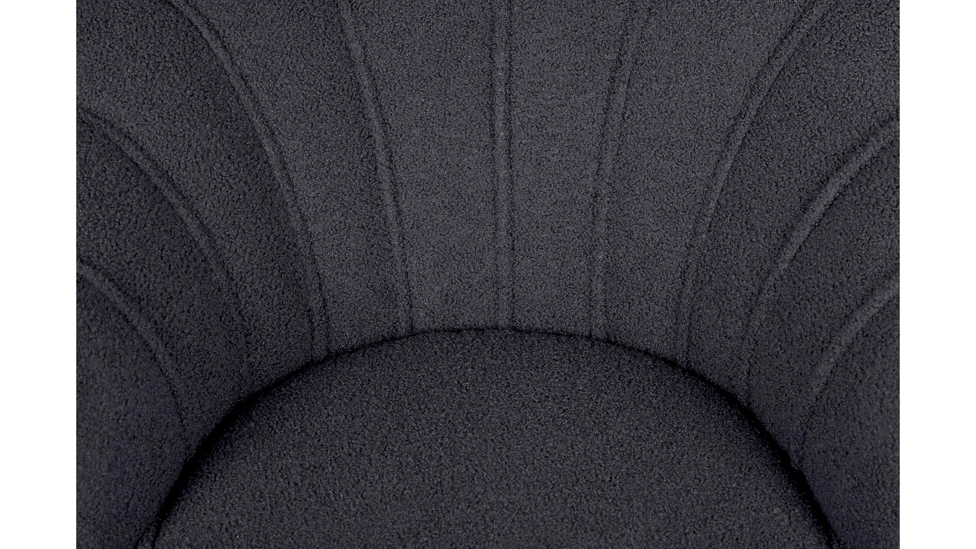Низкое кресло ракушка Pearl Black Boucle на черных ножках в интерьере в Москве Низкое кресло ракушка Pearl Black Boucle на черных ножках в интерьере