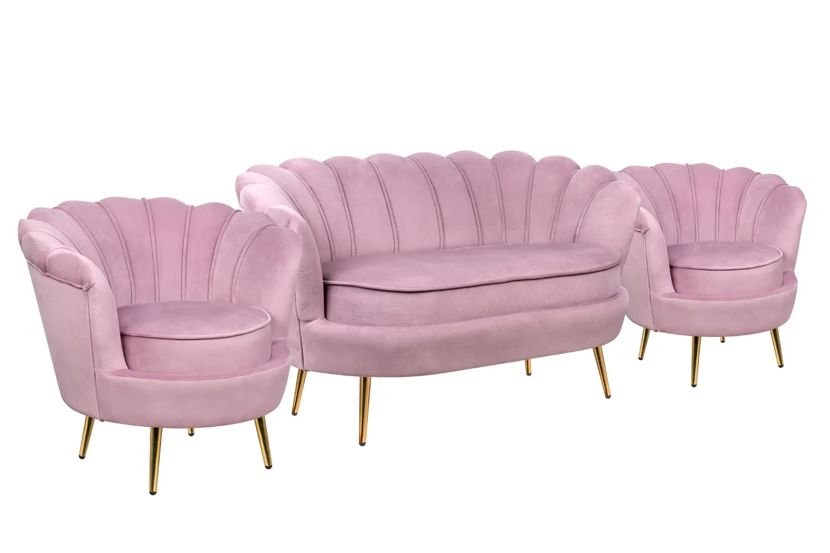 купить Комплект кресел и дивана ракушка Pearl Double Pink