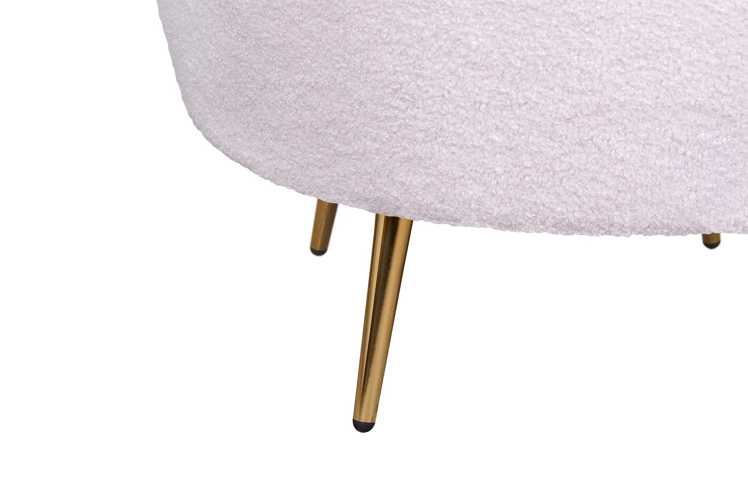 фото Низкое кресло ракушка Pearl Pink Boucle в интерьере