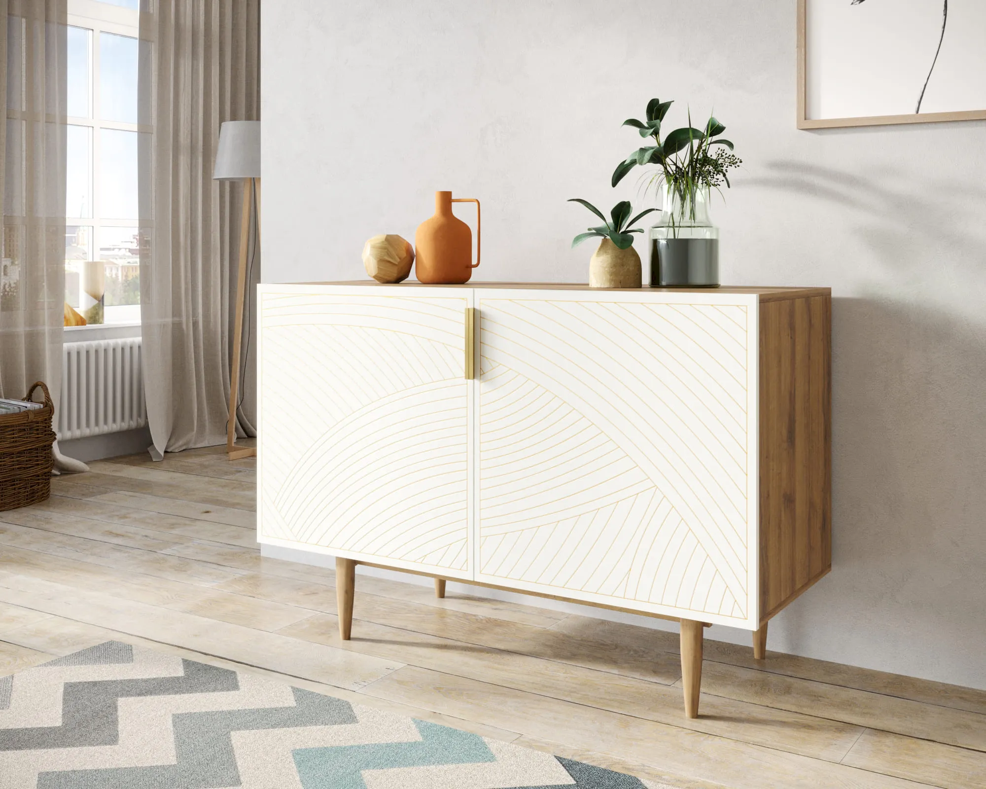 заказать Комод с двумя дверками "Лайн (Line)" LN01/GR1/beige в Москве заказать Комод с двумя дверками "Лайн (Line)" LN01/GR1/beige