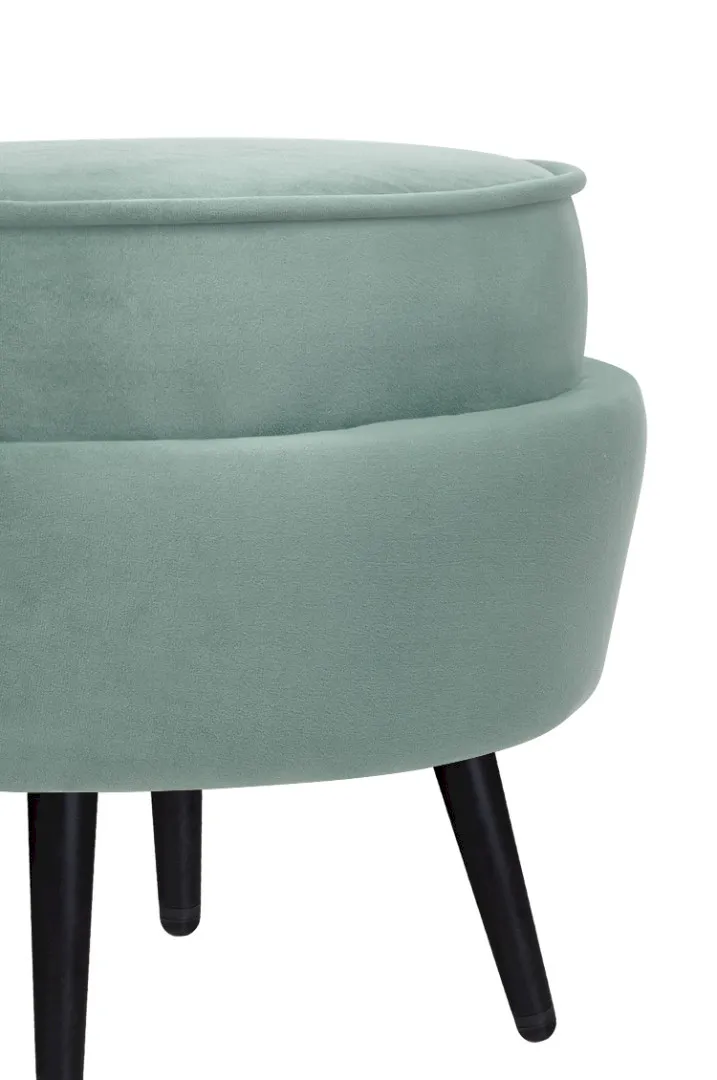 Пуф Pearl Adorn Green на черных ножках в интернет-магазине в Москве Пуф Pearl Adorn Green на черных ножках в интернет-магазине