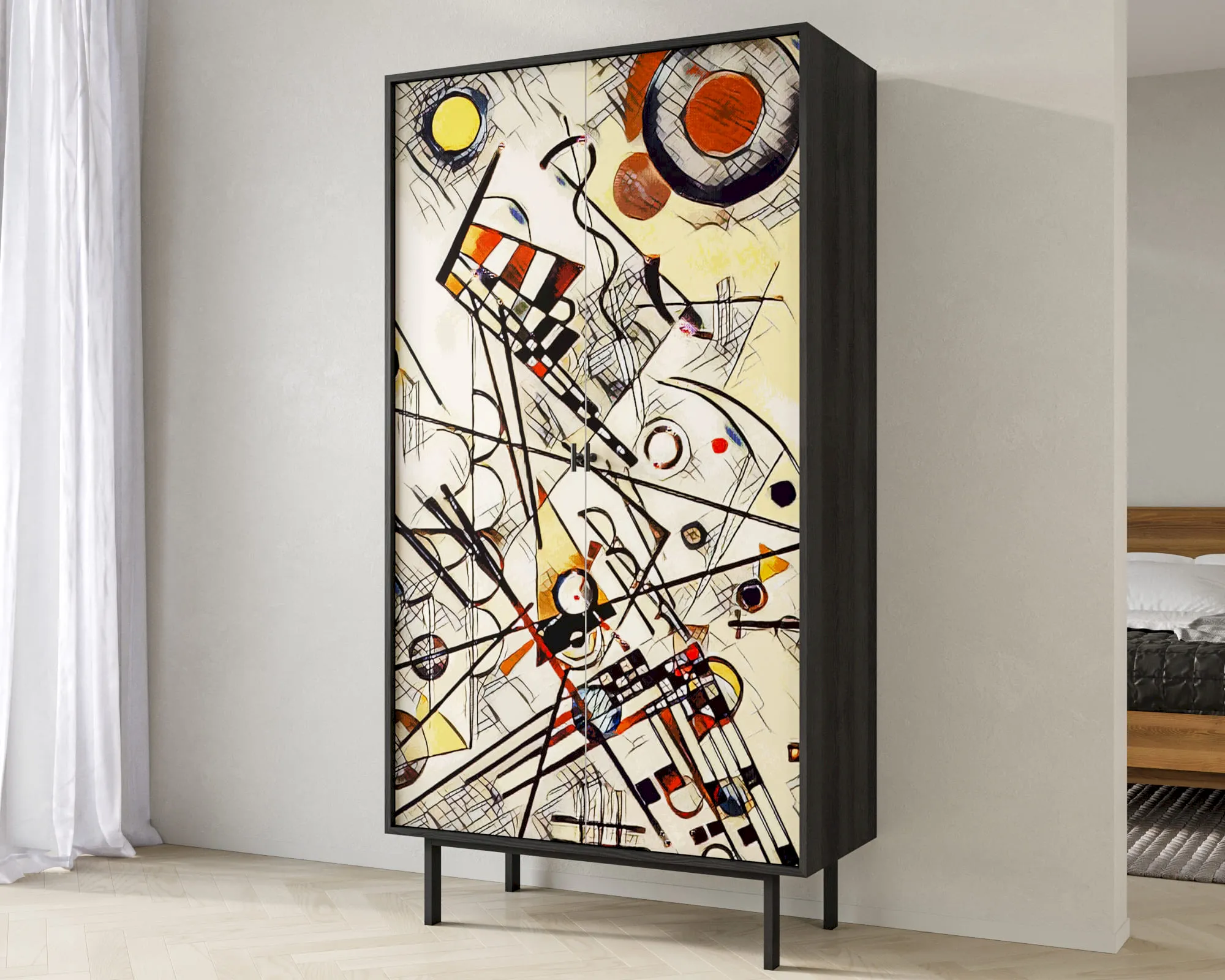 заказать Шкаф двухдверный "Эмерсон (Emerson)" by Kandinsky арт EM091/Print_01 в Москве заказать Шкаф двухдверный "Эмерсон (Emerson)" by Kandinsky арт EM091/Print_01