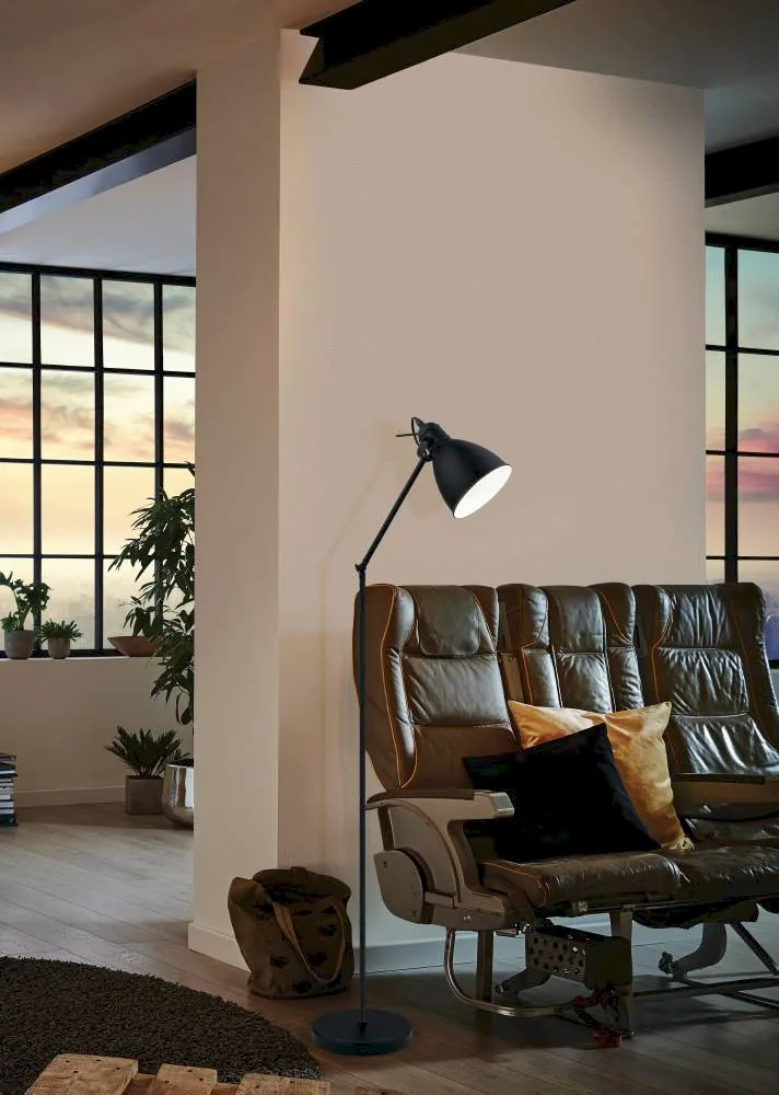 купить 49471 Торшер PRIDDY, 1х40W (E27), H1370, сталь, черный в Москве купить 49471 Торшер PRIDDY, 1х40W (E27), H1370, сталь, черный