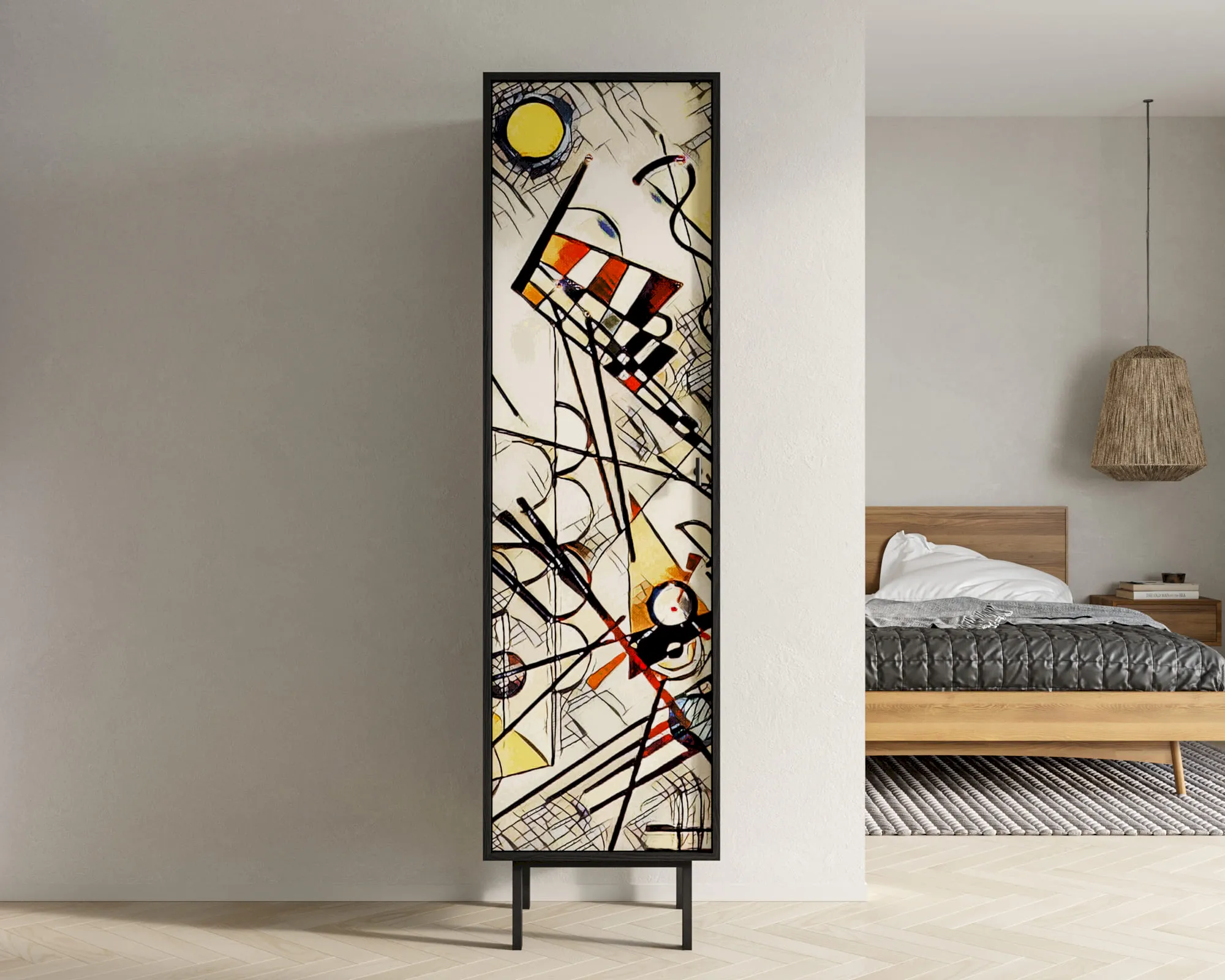Шкаф c одной дверкой "Эмерсон (Emerson)" by Kandinsky арт EM101/Print_01 в интернет-магазине в Москве Шкаф c одной дверкой "Эмерсон (Emerson)" by Kandinsky арт EM101/Print_01 в интернет-магазине