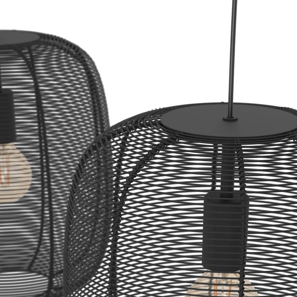 купить 43966 Люстра RINROE, 2X40W (E27), L900, B325, H1100, сталь, черный в Москве купить 43966 Люстра RINROE, 2X40W (E27), L900, B325, H1100, сталь, черный