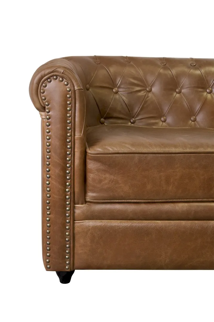 Кожаный диван лофт Karo Brown leather 3S в интерьере в Москве Кожаный диван лофт Karo Brown leather 3S в интерьере в Москве