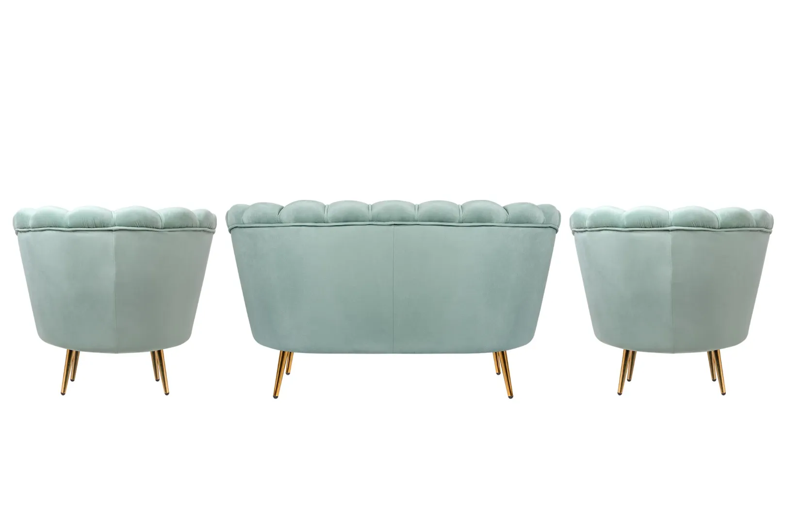 заказать Комплект кресел и дивана ракушка Pearl Double Green