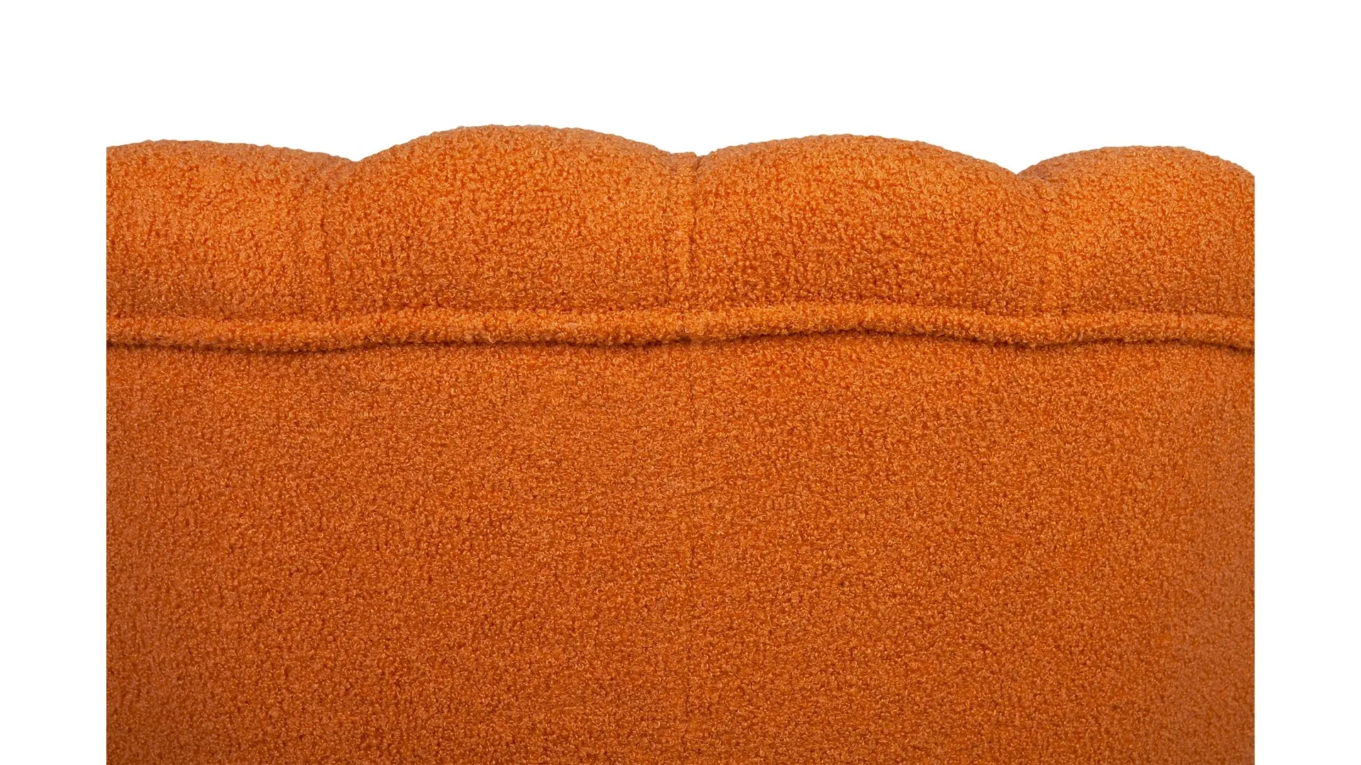фото Низкое кресло ракушка Pearl Orange Boucle на черных ножках в Москве фото Низкое кресло ракушка Pearl Orange Boucle на черных ножках