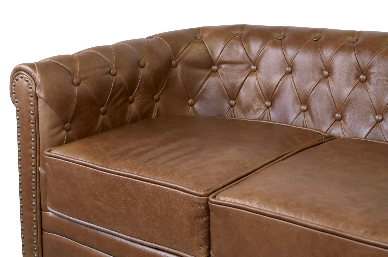 Кожаный диван лофт Karo Brown leather 2S в интерьере в Москве Кожаный диван лофт Karo Brown leather 2S в интерьере