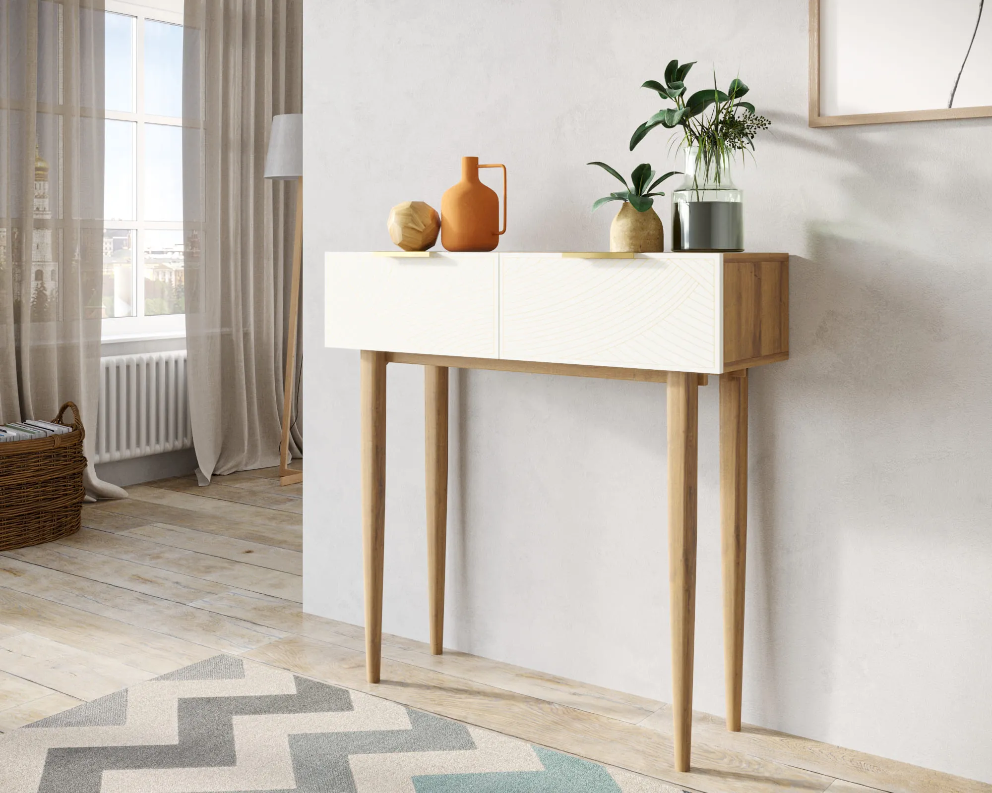 заказать Консоль с двумя ящиками "Лайн (Line)" LN16/GR1/beige в Москве заказать Консоль с двумя ящиками "Лайн (Line)" LN16/GR1/beige
