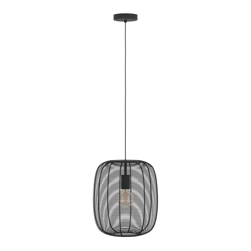 43965 Подвесной светильник (люстра) RINROE, 1X40W (E27), ?325, сталь, черный в интернет-магазине