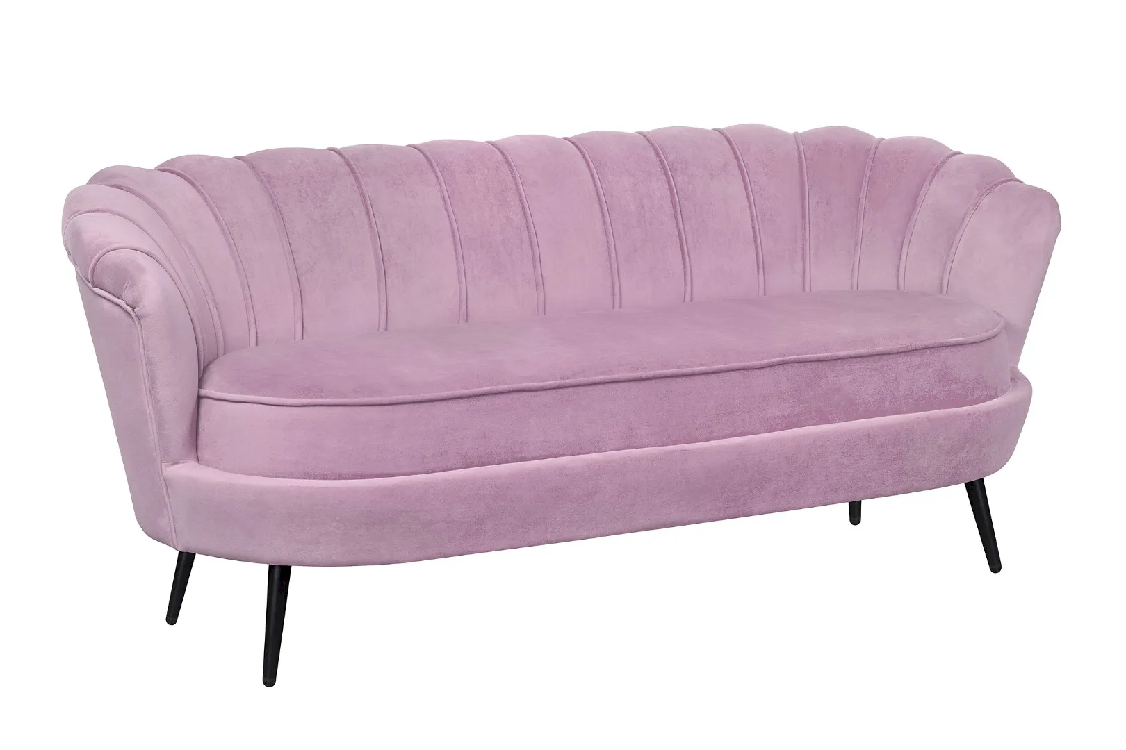 купить Диван ракушка Pearl Triple Pink на черных ножках в Москве купить Диван ракушка Pearl Triple Pink на черных ножках