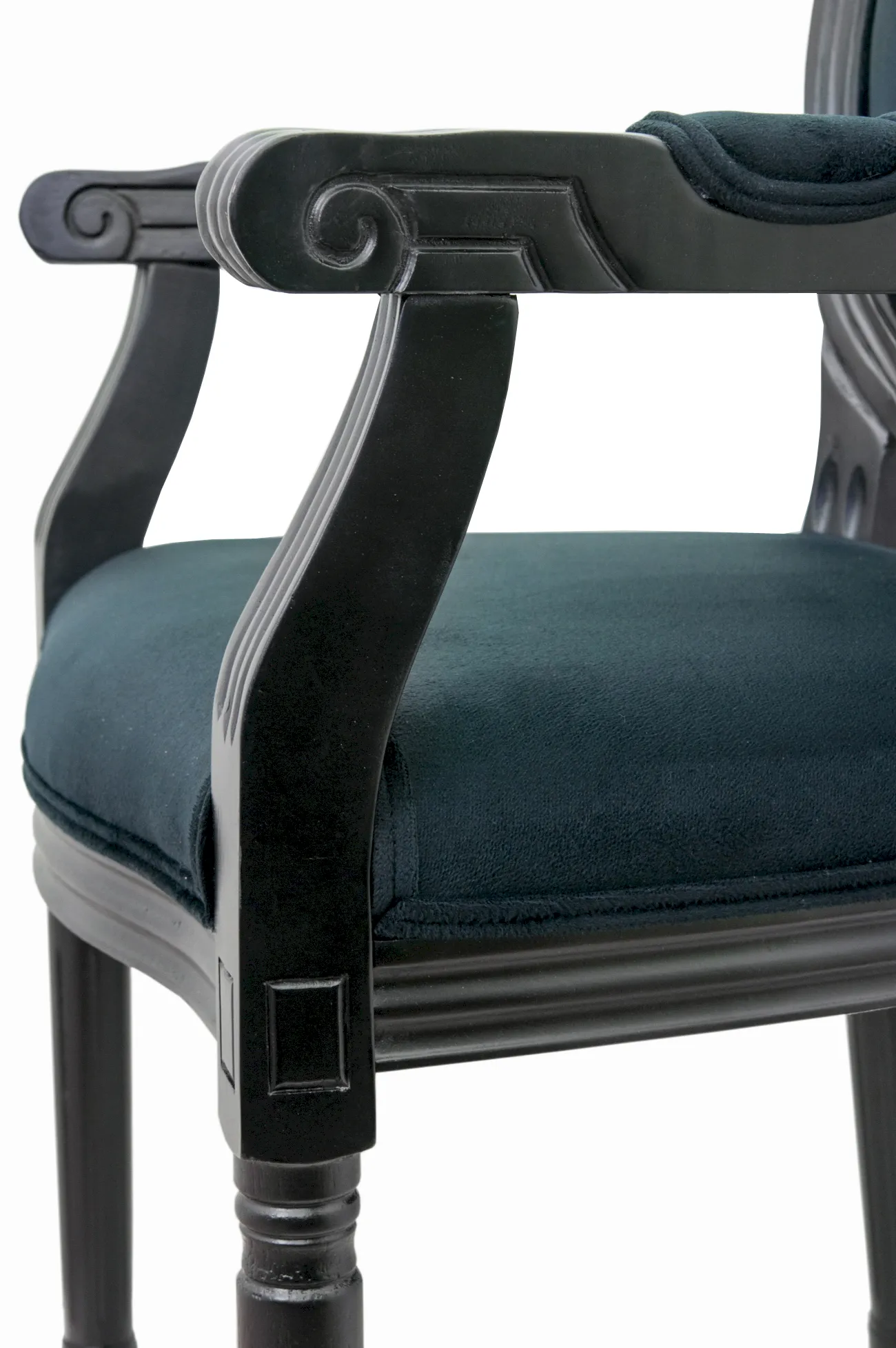 фото Мягкий стул с подлокотниками Volker Arm Black