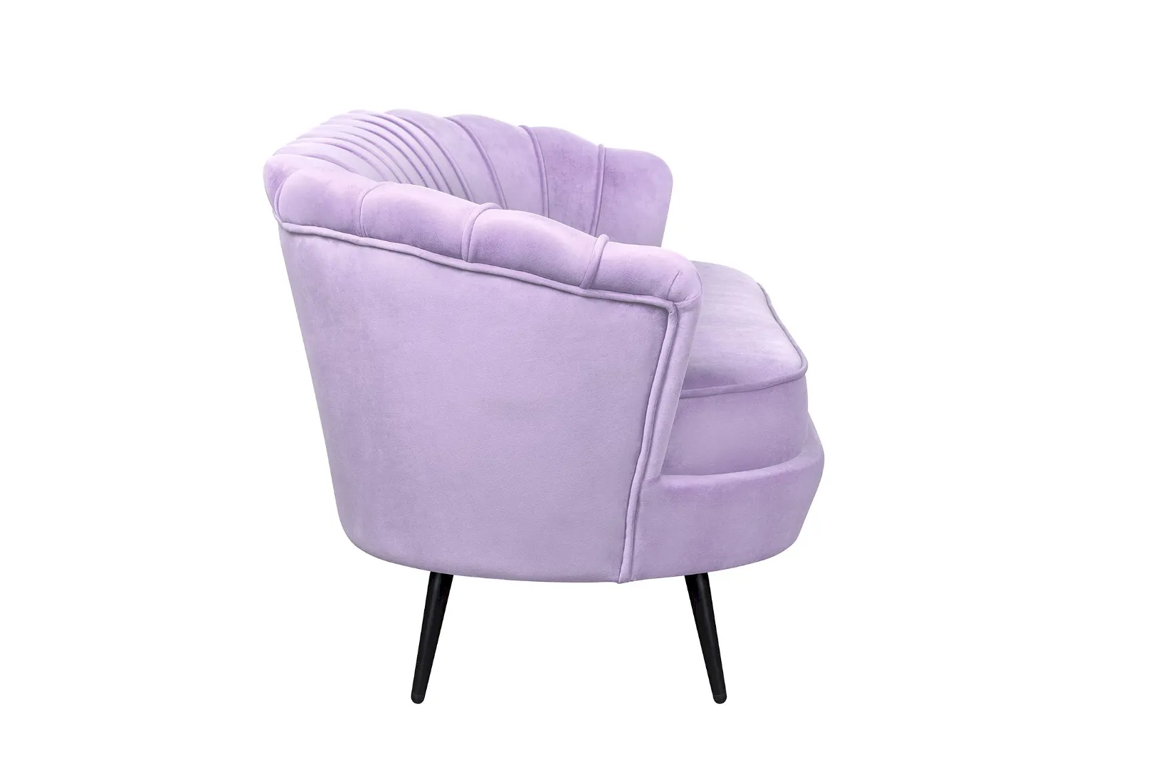 заказать Диван ракушка для гостиниц Pearl Triple Purple на черных ножках в Москве заказать Диван ракушка для гостиниц Pearl Triple Purple на черных ножках