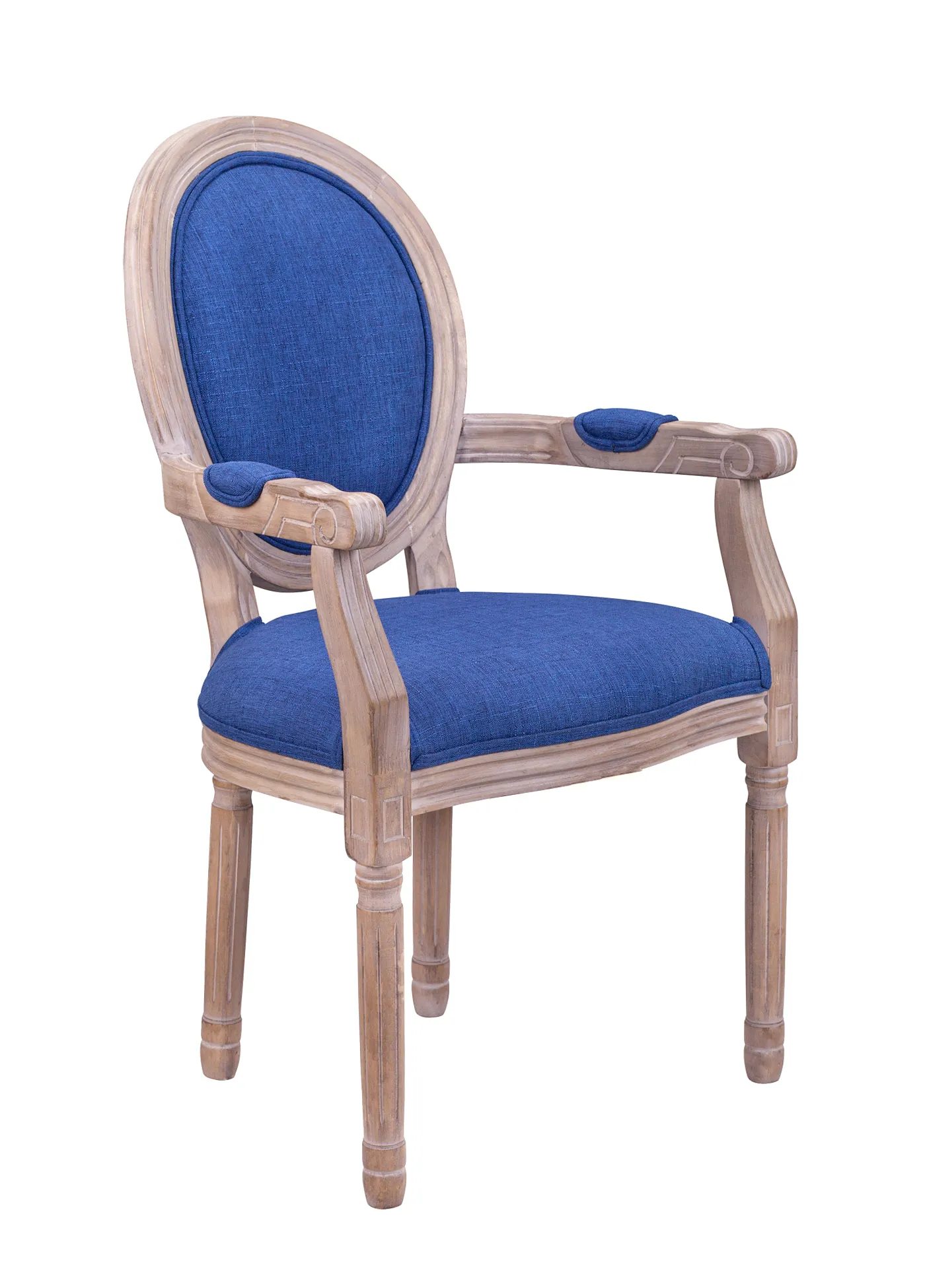 купить Мягкий стул с подлокотниками Volker Arm Original Blue в Москве купить Мягкий стул с подлокотниками Volker Arm Original Blue