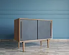 Комод "Бруни (Bruni) блэк" две дверки арт BR25Black №3