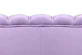 Диван ракушка для гостиниц Pearl Triple Purple на черных ножках №5