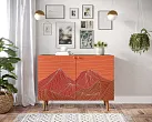 Комод с принтом 49 "Бербер (Berber)" две дверки арт BB04/Print_49 №5