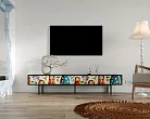 Комод с четырьмя ящиками под TV "Эмерсон (Emerson)" Матрешки арт EM06/Art04 №3