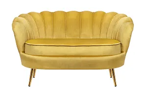 купить стильный Дизайнерский двухместный диван Pearl Double Yellow