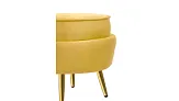 Кресло с пуфом ракушка Pearl Yellow №8
