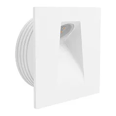 заказать 99643 Светодиодный встраиваемый светильник для лестниц MECINOS, LED 1x2W, 90lm, L80, B80, H3, сталь, белый в Москве