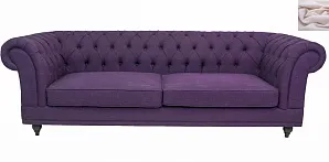 Диван мягкий арт-деко Neylan Purple розовый в интерьере