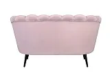 Диван ракушка Pearl Double Pink на черных ножках №3