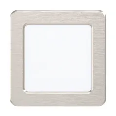 купить красивые 99167 Светодиодный встраиваемый светильник FUEVA 5, 5,5W (LED), 117х117, ET26, 650lm, 3000K, сталь, никель